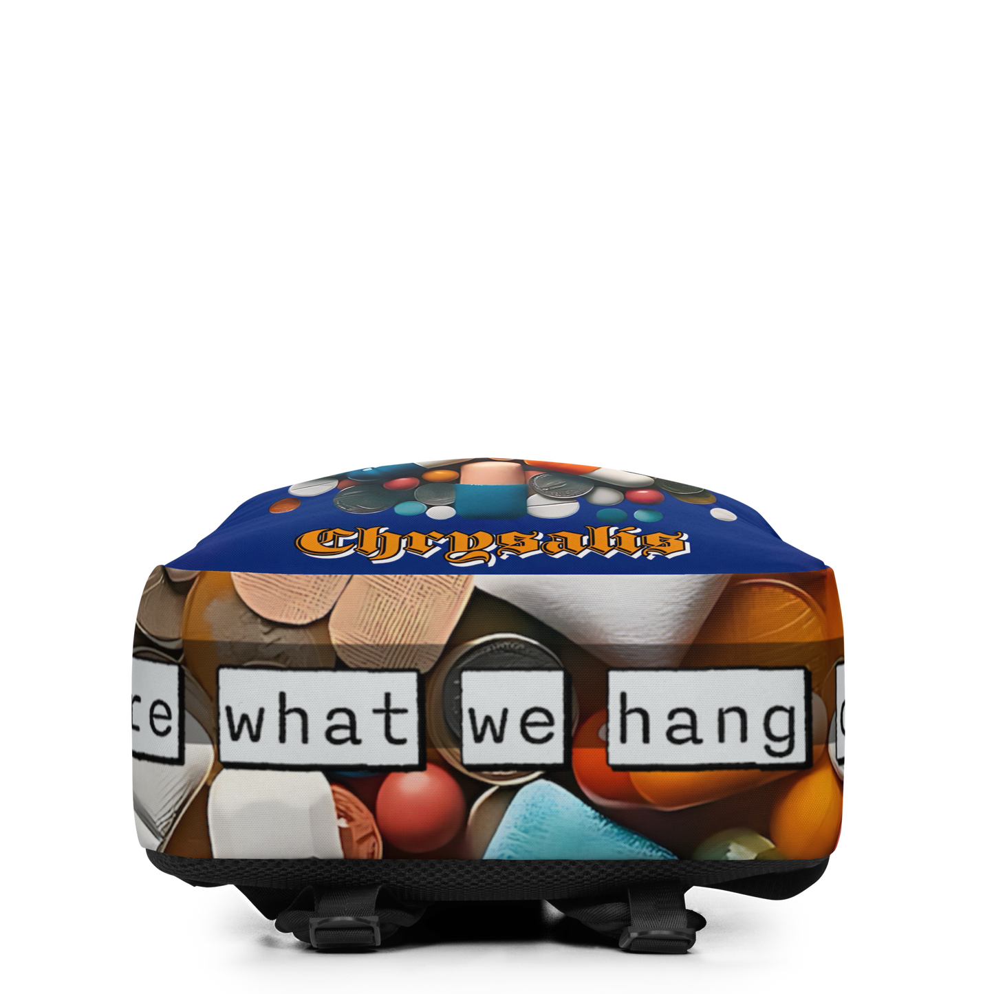 “We Are What We Hang On To” Graphic Backpack