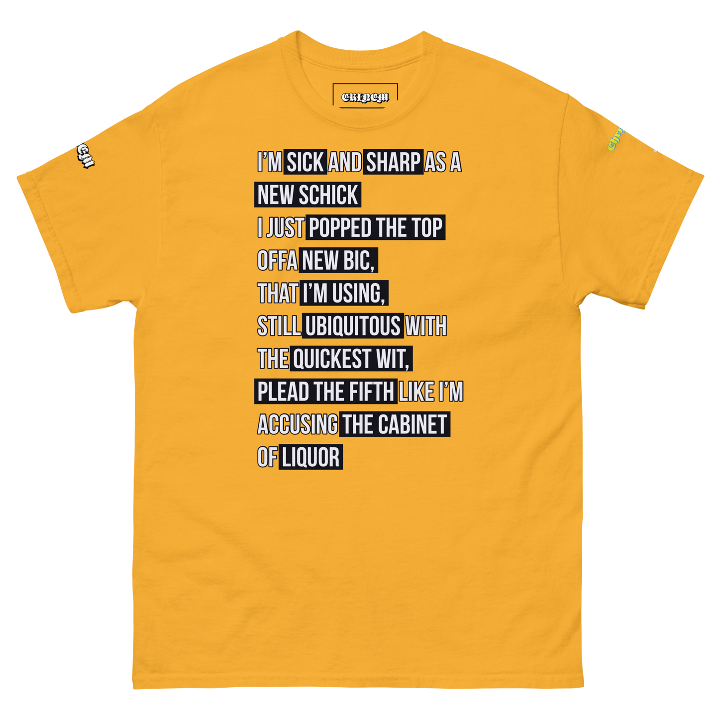 “New Bic” Chrysalis Lyric Tee